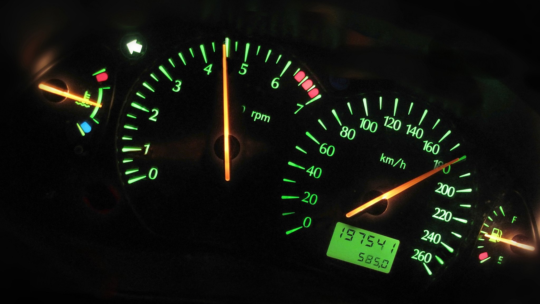 En 31-årig mand blev af politiet målt til at køre 219 km/t på motorvejen ved Herning (arkivfoto).